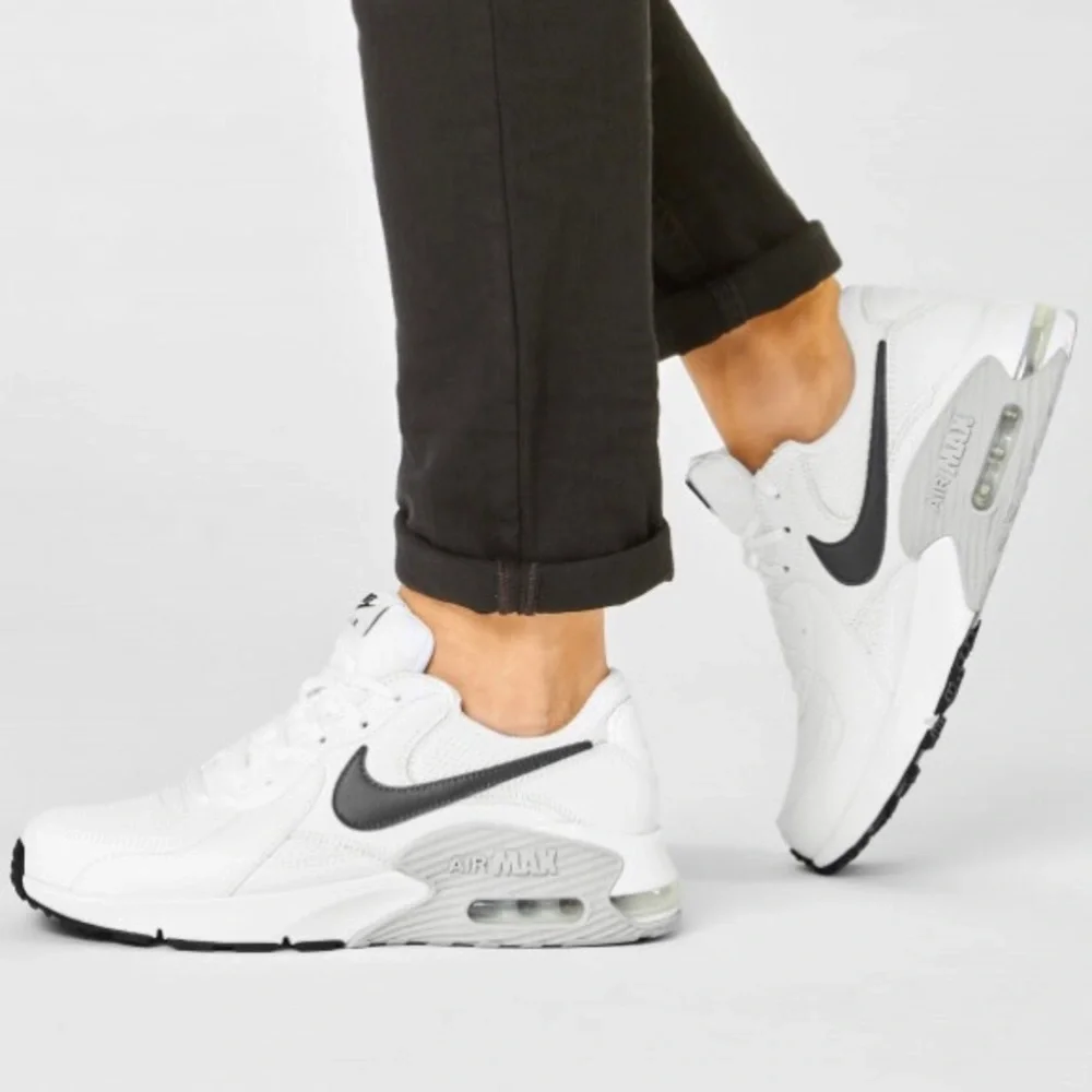Nike Air Max Excee White Black Grey Running Casual Shoes Sneakers CD4165-100 - Picture 2 of 10